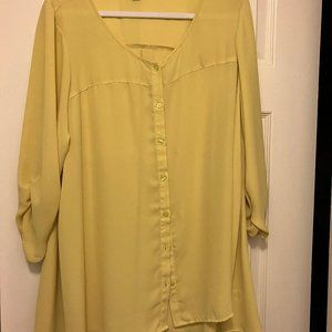 CITRINE BLOUSE, 1X/XG, GEORGE